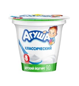 Йогурт Агуша натуральный 3.1% 90г с 8 месяцев