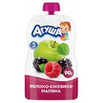 Агуша Пюре фруктовое Яблоко-Ежевика-Малина 90г