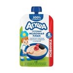 Каша "Агуша" Молочная пшен-овс с яблоком, ежевикой и малиной 100г