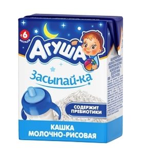 Каша молочно-рисовая Агуша Засыпайка 200мл
