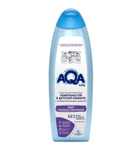 AQA baby Средство для мытья всех поверхностей в детской комнате с антибактериальным эффектом, 500 мл