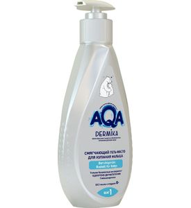 AQA DERMIKA Гель-масло смягчающий для купания малыша, 250 мл