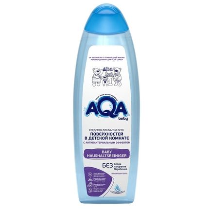 AQA baby Средство для мытья всех поверхностей в детской комнате с антибактериальным эффектом, 500 мл