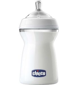 Бутылочка Chicco Natural Feeling + силиконовая соска с флексорами, 330 мл