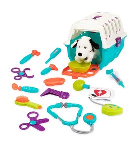 Battat BT2538 Игровой набор "Ветеринар" с переноской и мягкой игрушкой Battat BT2538 Игровой набор "Ветеринар" с переноской и мягкой игрушкой