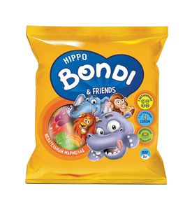 Жевательный мармелад HIPPO BONDI & FRIENDS с витаминами 70г.