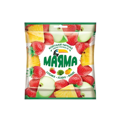Жев. мармелад MaYama ананас, клубника, яблоко 70г.