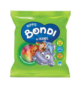 Жевательный мармелад HIPPO BONDI & FRIENDS с витаминами 30г.