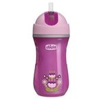 CHICCO Поильник Sport Cup 266 мл, 14 м+, трубочка, розовый