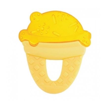 CHICCO Прорезыватель-игрушка Fresh Relax 4 м+, Мороженое, желтое