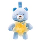 Chicco Игрушка подвеска набивная музыкальная "Медвежонок" голубой