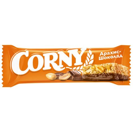 Corny BIG Злаковая полоска с арахисом и молочным шоколадом
