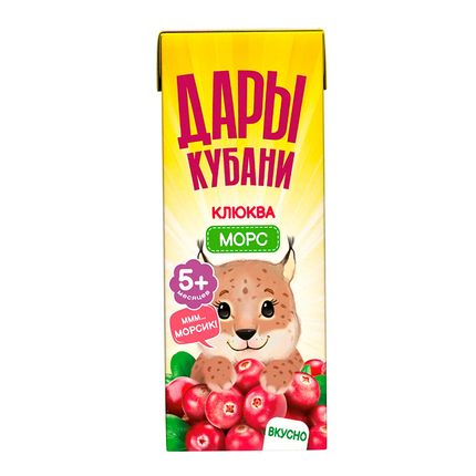 Дары Кубани Морс Клюква 0.2л