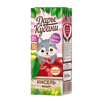 Дары Кубани Кисель из вишни 0.2л