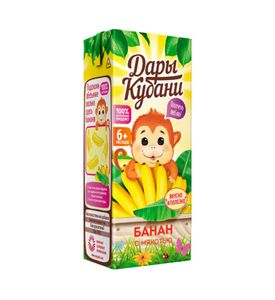 Дары Кубани Нектар банановый с мякотью 0,2л