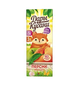 Дары Кубани Сок яблочно-персиковый 0,2л