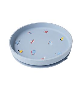 EDDA Силиконовая тарелка на присоске, Воздушный транспорт SSP08-01005 EDDA Силиконовая тарелка на присоске, Воздушный транспорт SSP08-01005