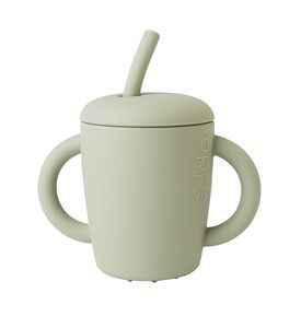 EDDA Силиконовый поильник с трубочкой, Шалфей. 0000010136