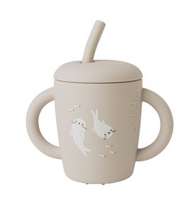 EDDA Силиконовый поильник с трубочкой, Тюлень. 0000010139