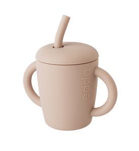 EDDA Силиконовый поильник с трубочкой, Пудра. 0000010135