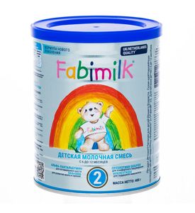 Fabimilk 2 Сухая адаптированная молочная смесь, 400г