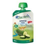 Флёр Альпин - пюре цукини (пауч), 4 мес., 90/6