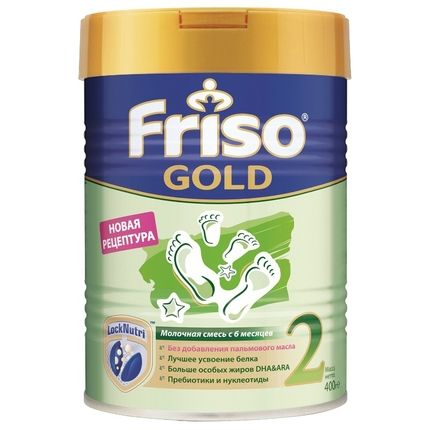 Сухая последующая молочная смесь Frisolac Фрисолак 2 Gold (400гр)