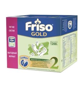 Смесь молочная Friso Gold 2 1200г с 6 месяцев