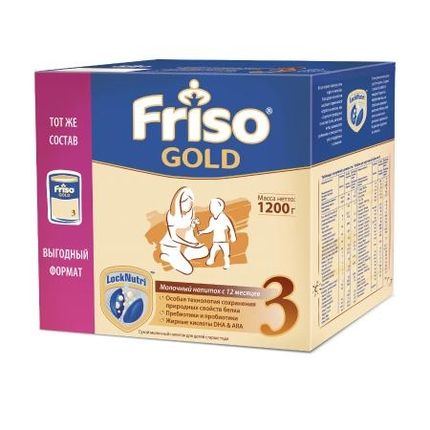 Смесь молочная Friso Gold 3 1200г с 12месяцев