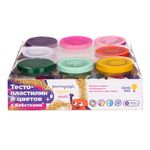 GENIO KIDS	Набор для детской лепки Тесто-пластилин с блестками, 8 цветов TA2017