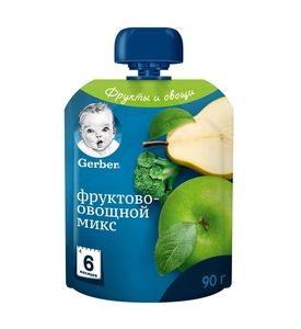 Gerber® Фруктово-овощной микс, 90гр