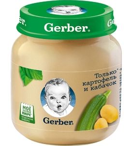 Gerber® Овощное пюре Картофель, кабачок, 130гр
