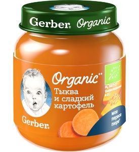 Gerber Organic Тыква и сладкий картофель 125 г