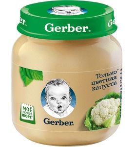 Gerber® Овощное пюре Цветная капуста, 130гр