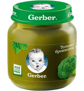 Gerber® Овощное пюре Брокколи, 130гр