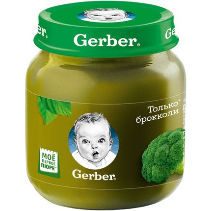 Gerber® Овощное пюре Брокколи, 130гр