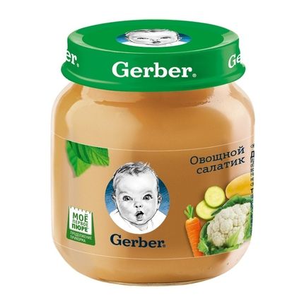 Gerber® Овощное пюре Овощной салатик, 130гр