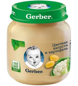 Gerber® Овощное пюре Цветная капуста и картофель, 130гр