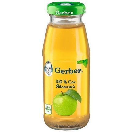 Gerber® Сок яблочный, осветленный, 175мл