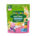 GIPOPO Каша пауч молочная Мультизлаковая кусочки блоко, банан, абрикос 200г