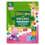 GIPOPO Каша пауч молочная Мультизлаковая кусочки  яблоко, малина, черника 200г