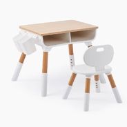 Happy Baby Комплект детской мебели LITEN: стол и стул (white) 91030
