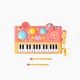 Happy Baby Игрушка-пианино SPACE DISCO «СПЭЙС ДИСКО» (peach)  331923