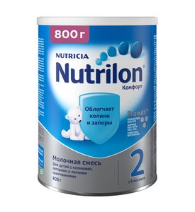 Сухая молочная смесь "Nutrilon комфорт 2" 800гр