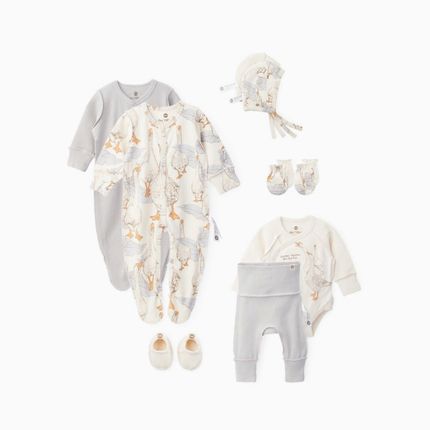 Happy baby 90111, Набор одежды для новорожденных (geese&grey)