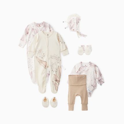 Happy baby 90111, Набор одежды для новорожденных (pink&milky)