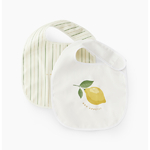 Happy baby, Нагрудный фартук на кнопке, 2шт (stripes and lemon) Happy baby, Нагрудный фартук на кнопке, 2шт (stripes and lemon)