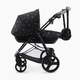 Happy Baby, Игрушечная коляска, ASHLEY «ЭШЛИ» (черный (цветы))