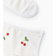 Happy baby Нагрудный фартук на кнопке, 2шт (checkered pattern and cherry)