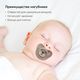 Happy Baby 13022, Латексная соска-пустышка с колпачком, 0+ (bear)